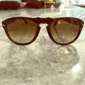 Persol 649 Original Aviator Sunglasses (Havana)